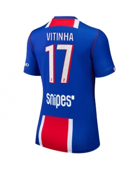 Paris Saint-Germain Vitinha #17 Maglia Gara Casa Repliche 2026-27 Donna Maniche Corte Paris Saint-Germain Vitinha #17 Maglia Gara Casa Repliche 2026-27 Donna Maniche Corte